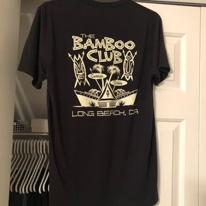 Black NEW Bamboo Club (Long Beach) Women's T-Shirt Size Small VERY SOFT